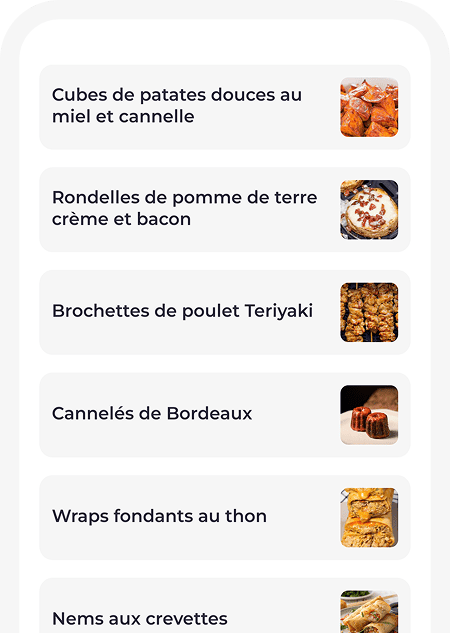 Aperçu de la page favori sur Airfry Addict