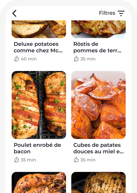 Aperçu des recettes sur Airfry Addict